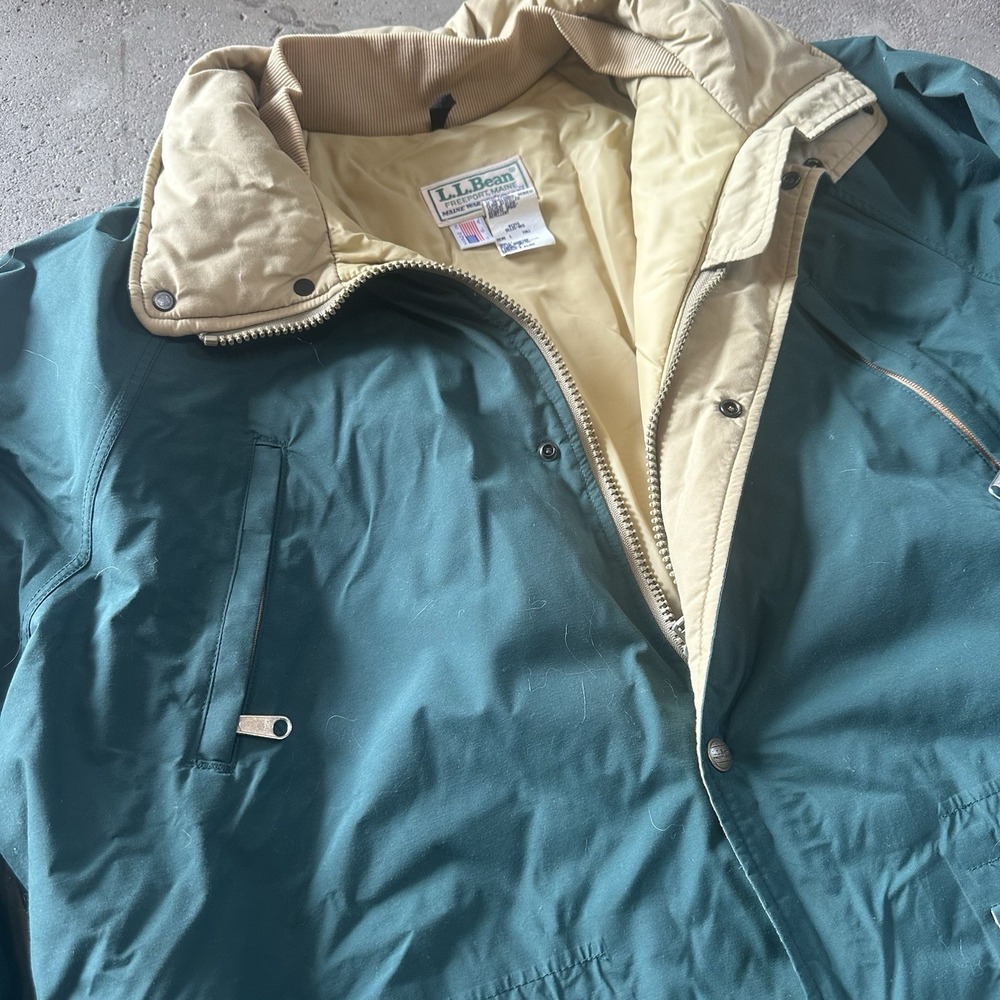 Vtg LL Bean Maine Wardens Parka Jacket Green Goretex Thinsulate USA Made L‎ Tall - Picture 2 of 11